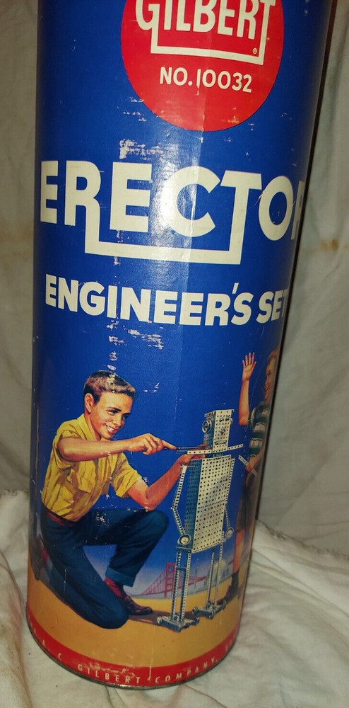 Gilbert Erector Engineer's Set #10032 Original Box with Lid