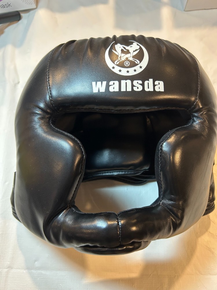 New Wansda Boxing Training & Sparring Headgear Black