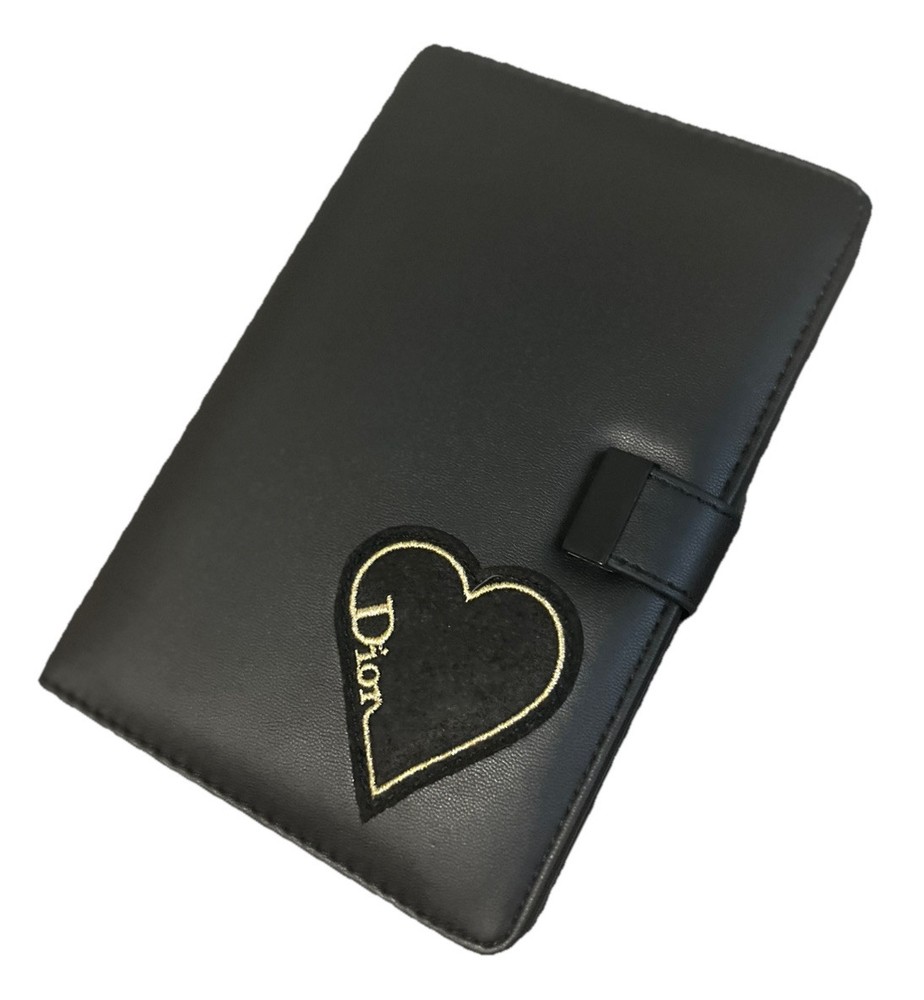 Christian Dior Notebook Notepad Heart BLACK -New-