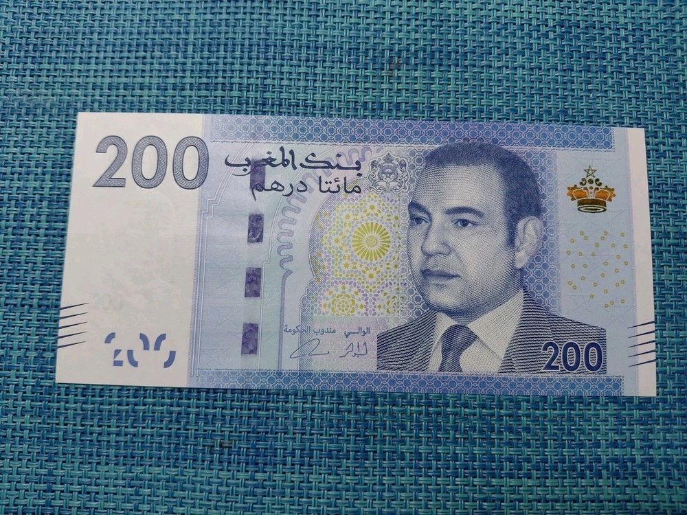 🇲🇦 Morocco 200 dirhams P-77 unc Banknotes 031326-7