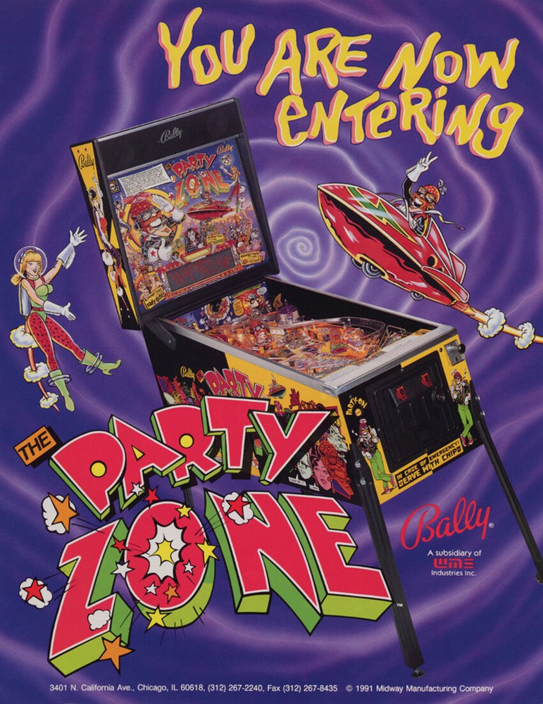 Bally / Midway Party Zone Pinball Machine SILICONE Rubber Ring Kit