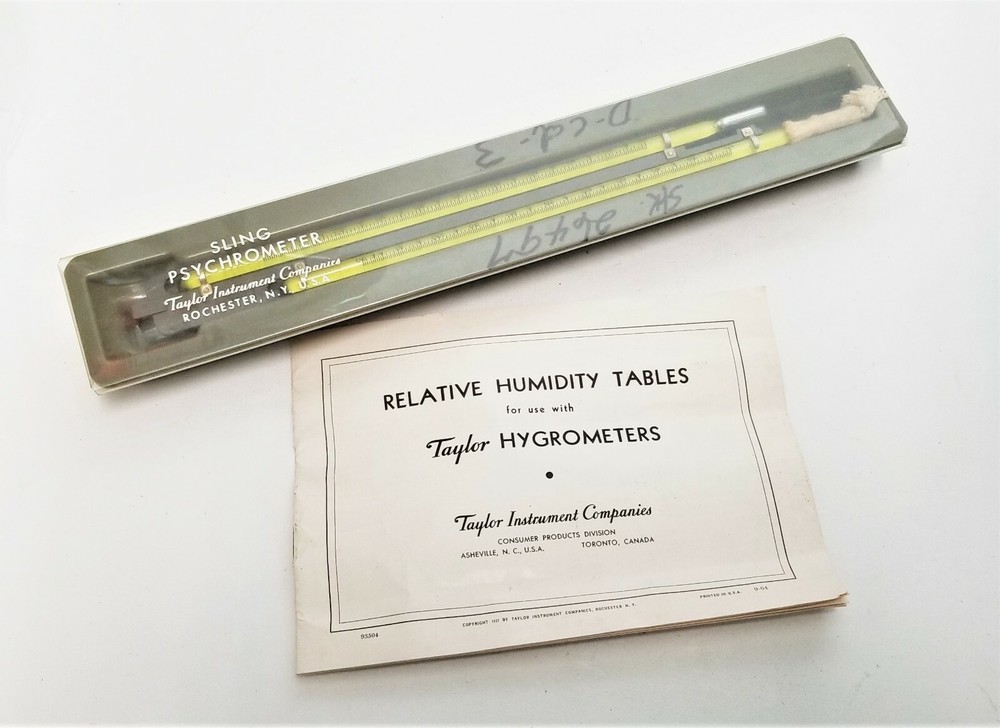 Taylor Instrument's 9" Sling Psychrometer (untested)