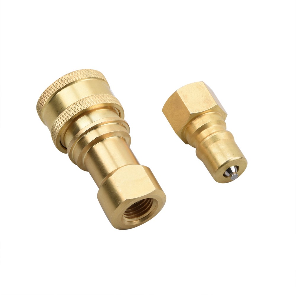 2PCS Easy Install 1/4" Quick Disconnect Coupler For Carpet Cleaning Extractor