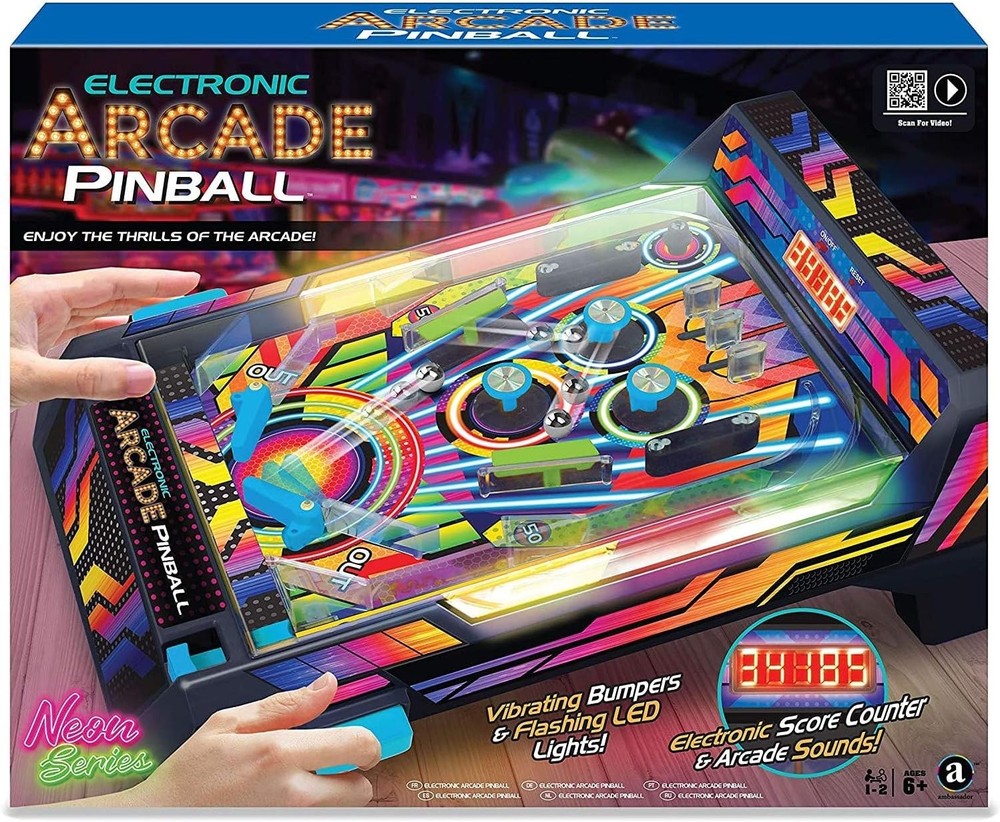 Electronic Pinball Machine with Bumpers=