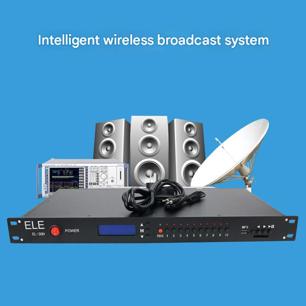 Wireless FM Transmitter Radio Broadcast Transmitter RDS FM Radio EL-30H 15WGE