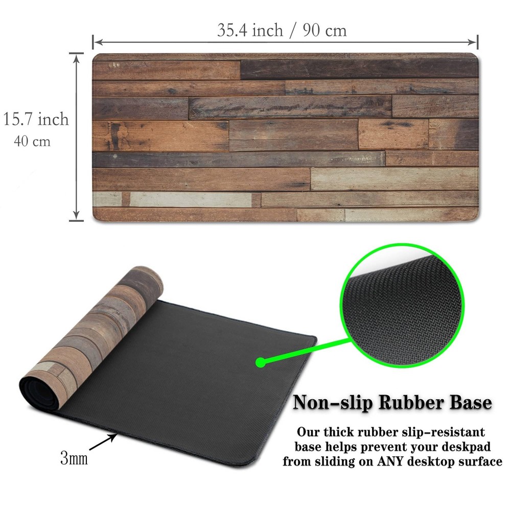 Computer Desk Pad, Gaming Mouse Pad Large Mousepad, The Mousepad Non-Slip Rub...
