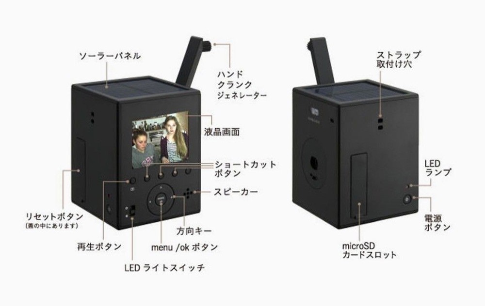 Sun & Cloud Digital Toy Camera black Tested From Japan