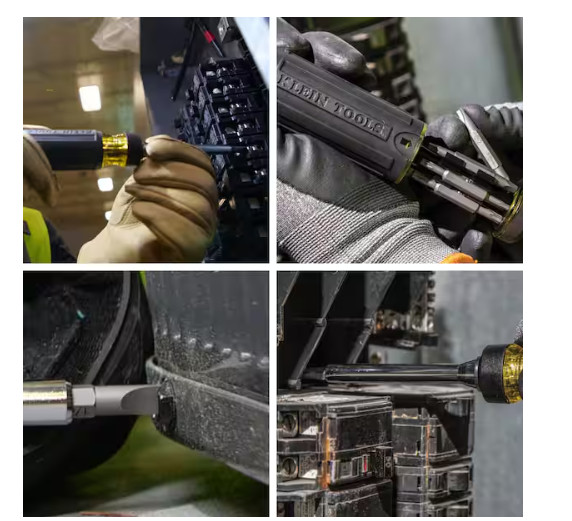 Klein Tools 15-in-1 Multi Bit Screwdriver, Ratcheting