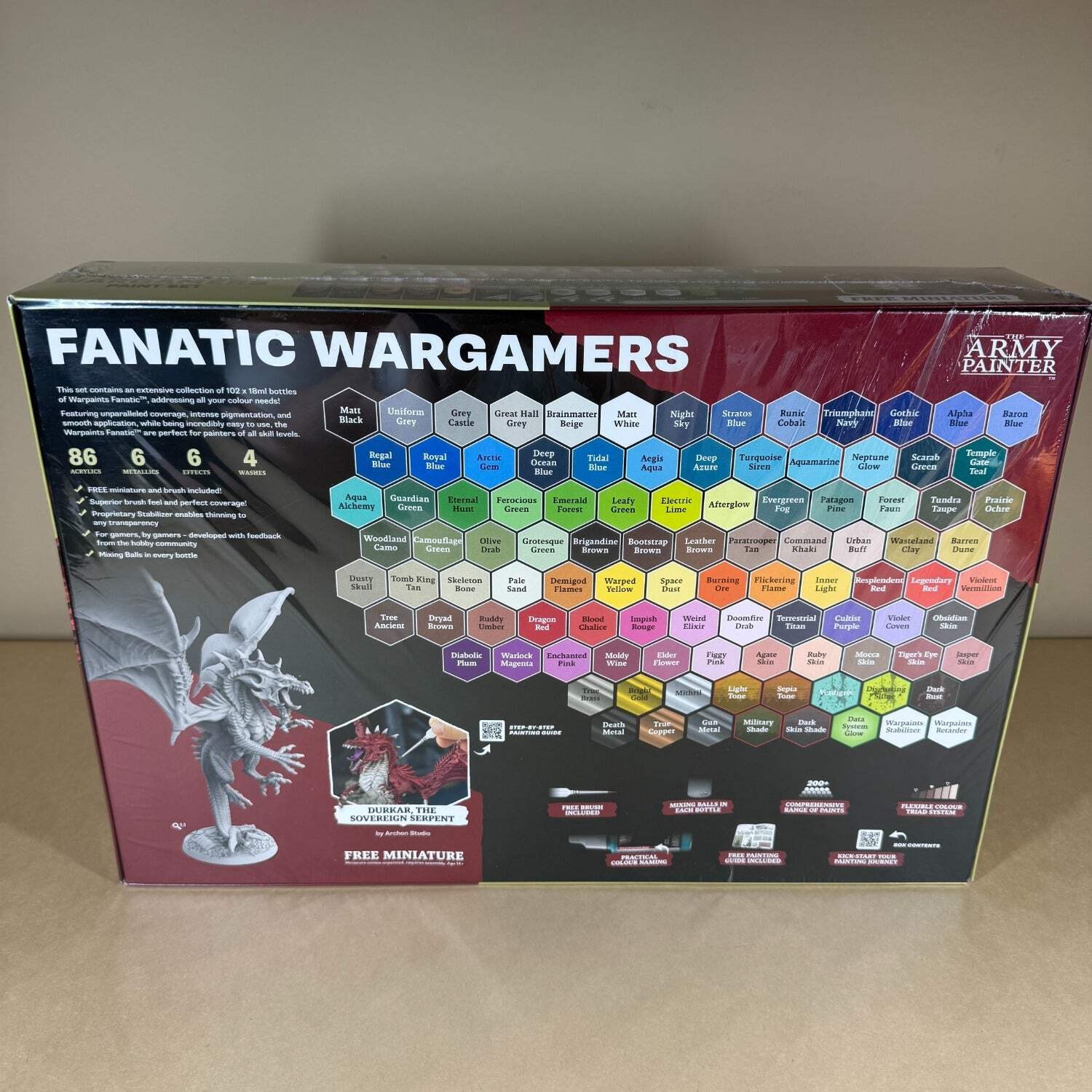 New The Army Painter Warpaints Fanatic Wargamers Paint Set WP8073