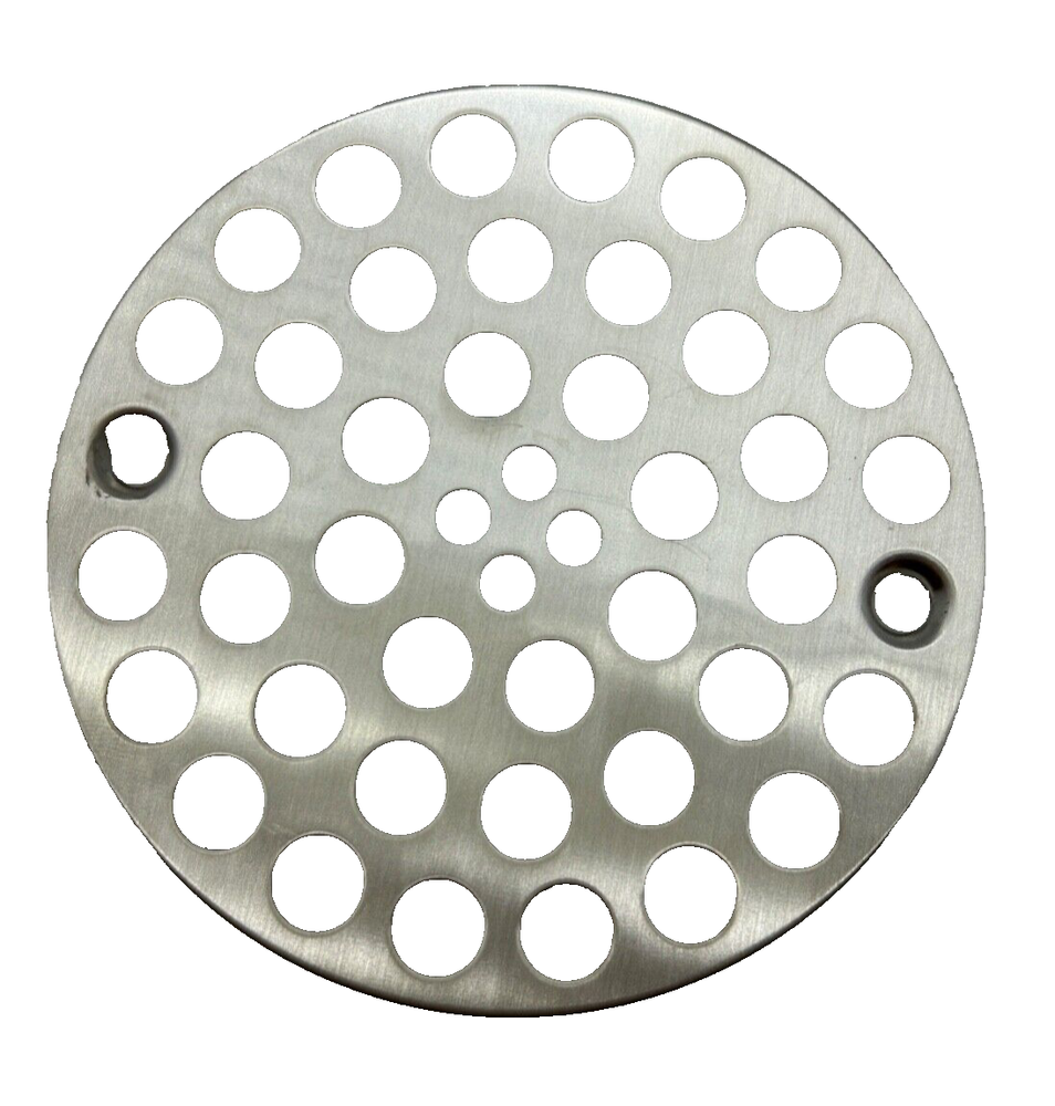 BrassCraft 4’’ Shower Strainer Drain Solid Brass Screw-in Satin Nickel