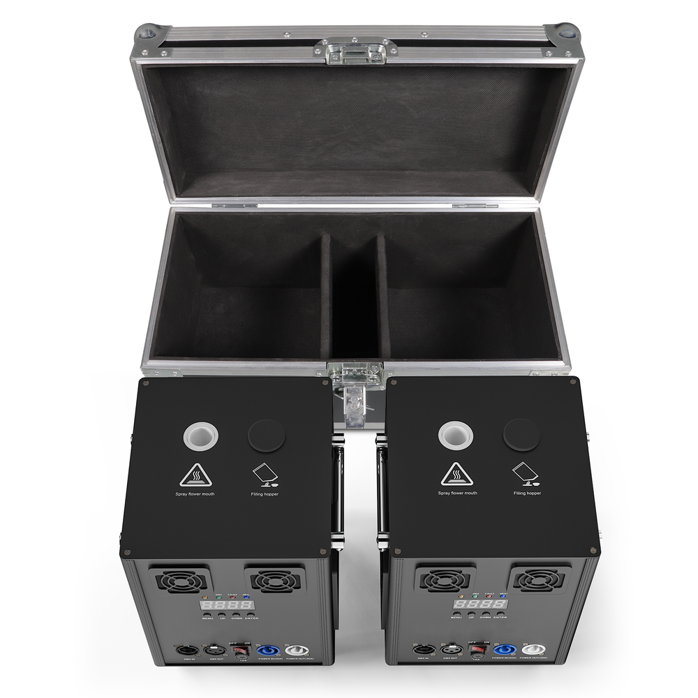 4PCS Cold Spark Machine 700W DMX Stage Firework Machine Wedding W/Flight Case US