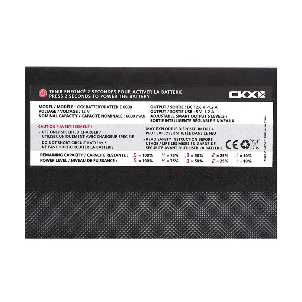 CKX High-Performance Battery Pack for Electric Goggles - 120195#