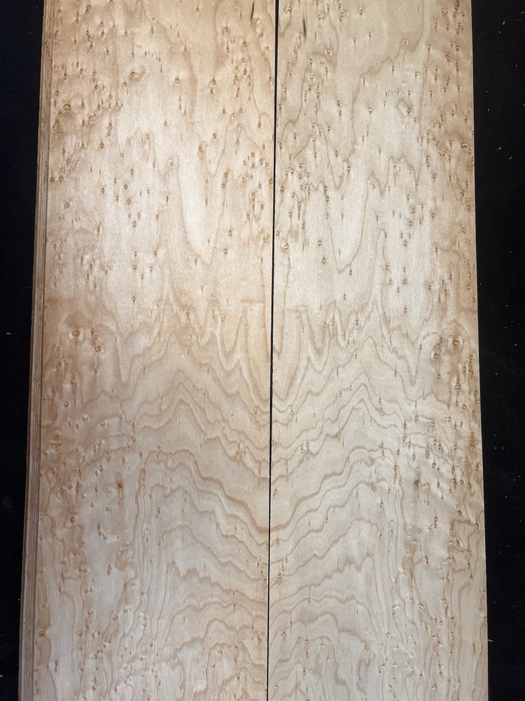Bookmatched Set Birdseye Maple Veneer Raw