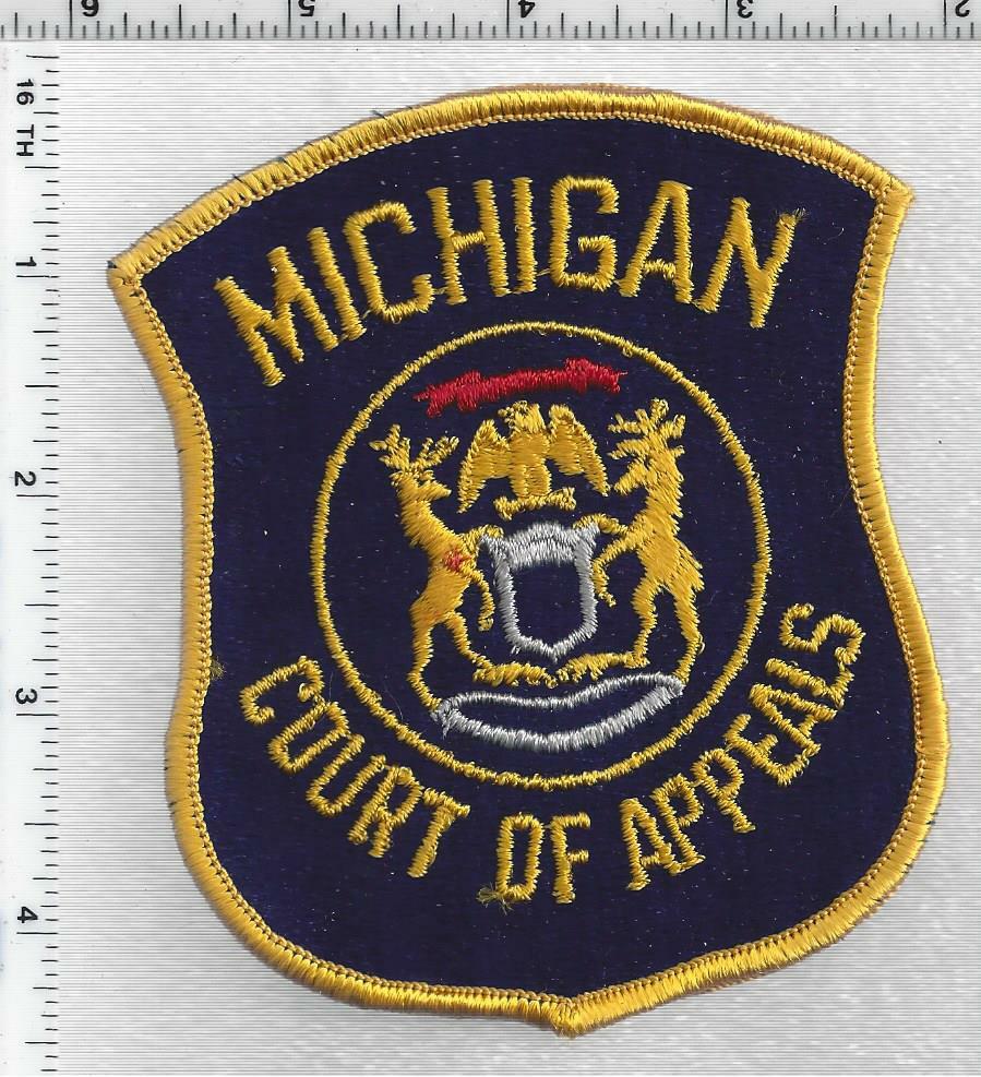 Michigan DCourt of Appeals 1st Issue Shoulder Patch