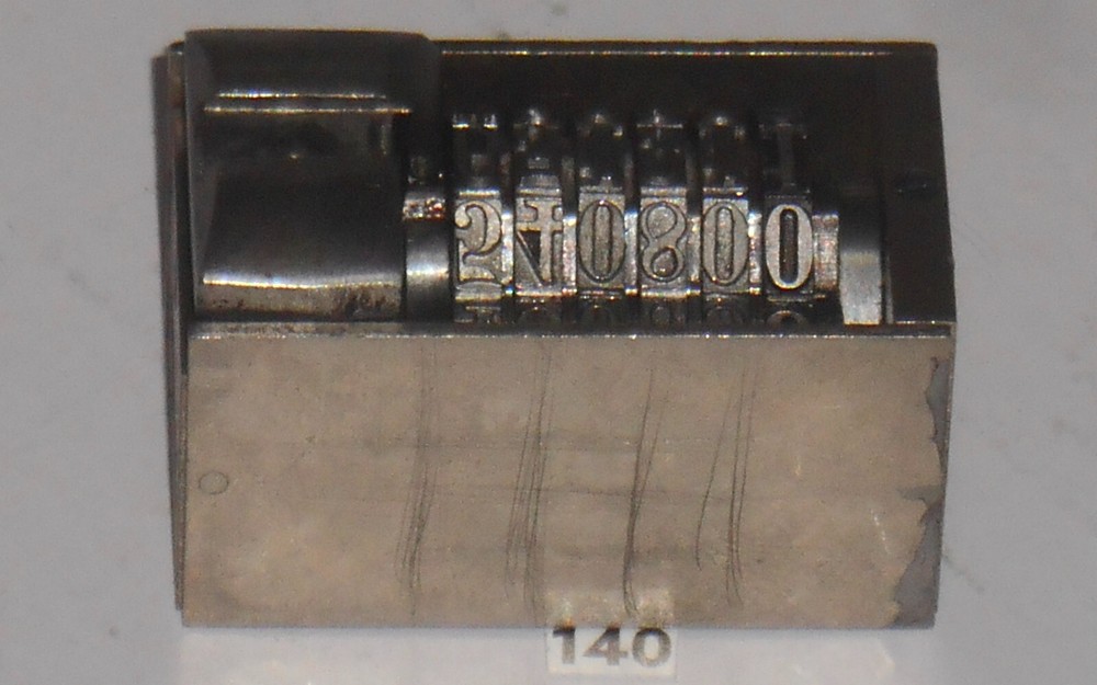 Roberts | letterpress numbering machine | 140