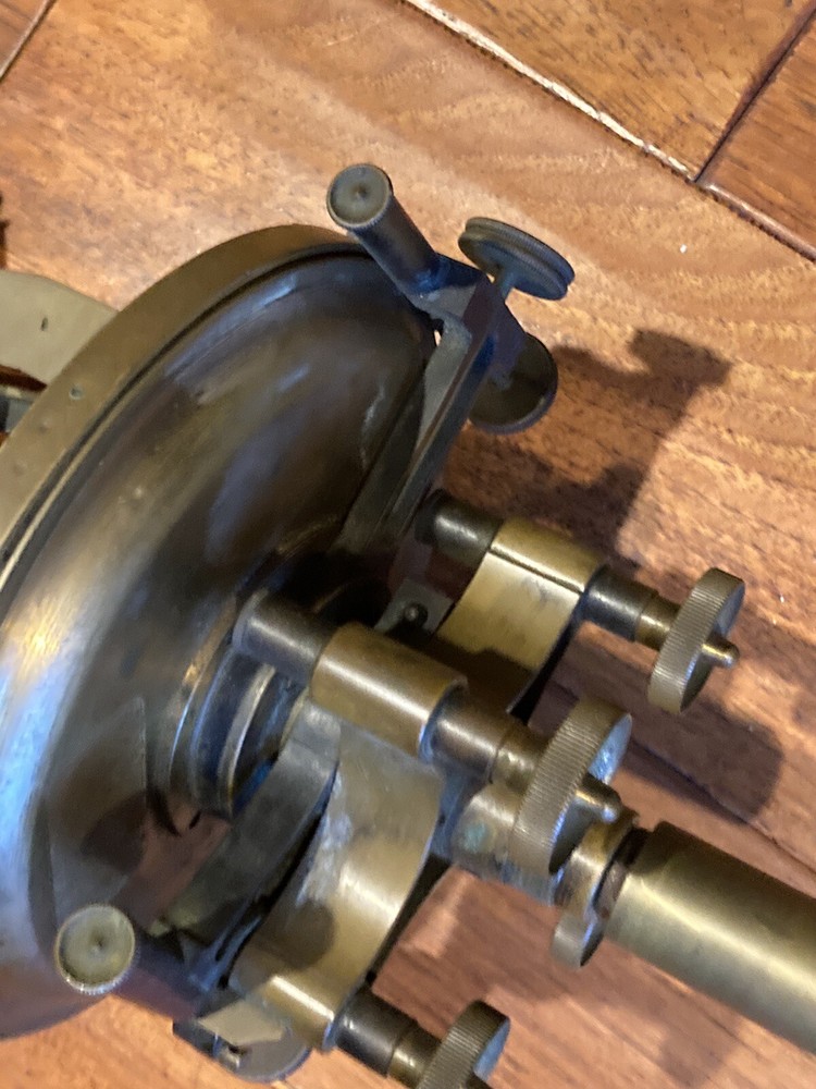 WWI US Navy Navigational Theodolite, Pauth Co. Washington, DC Solid Brass
