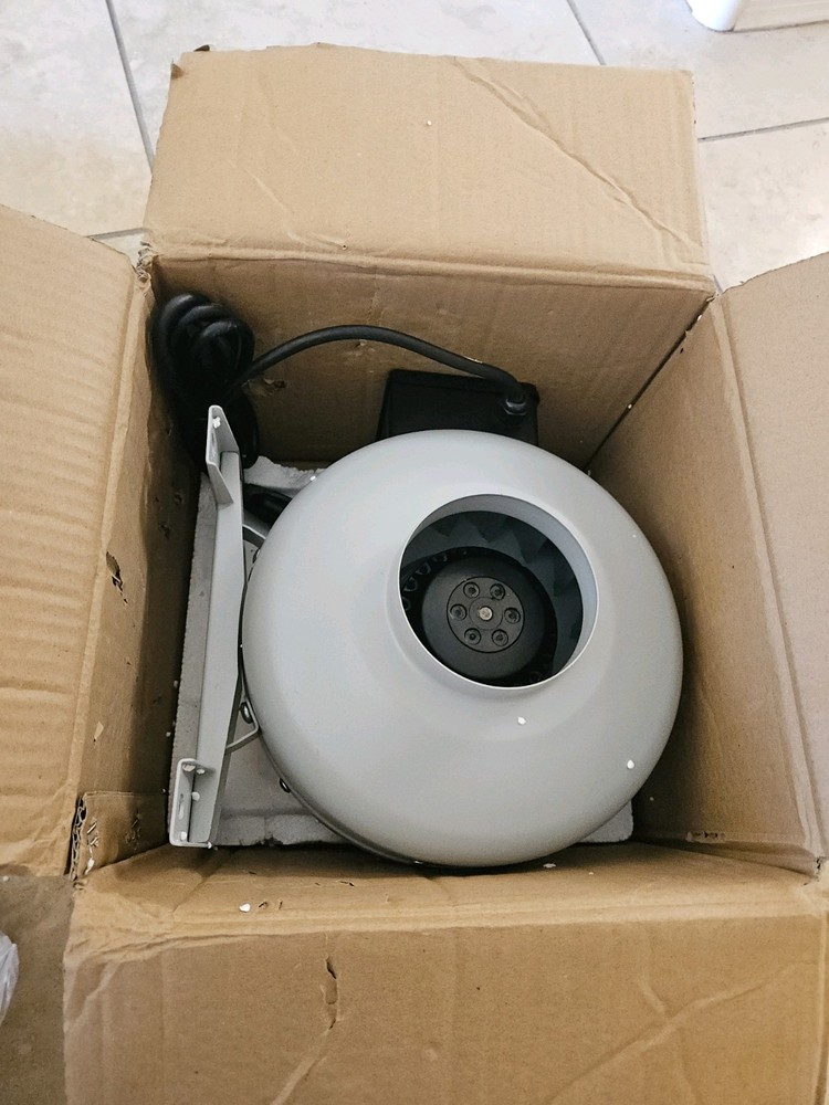 M-4 Metal Inline Duct Fan, 189 CFM, 4"