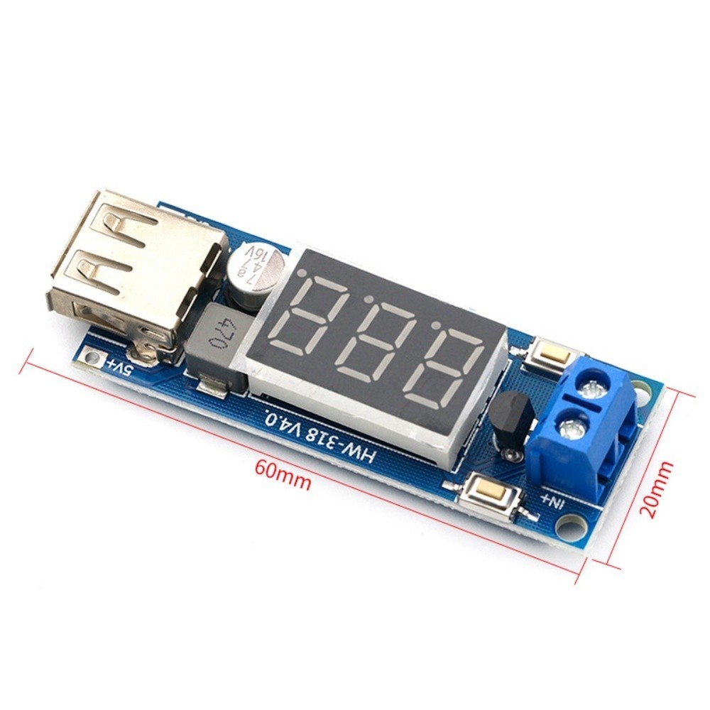 Power Supply Module DC 4 5 40V USB Charger with Step Down Voltage Meter