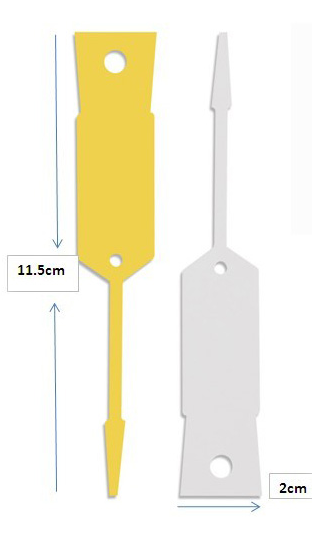 Arrow Disposable Plastic Key Tags-Green x 500 -FREE POST