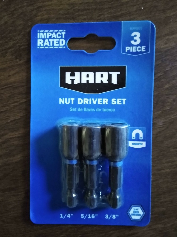 HART 3-piece Nut Driver Set - Impact Rated