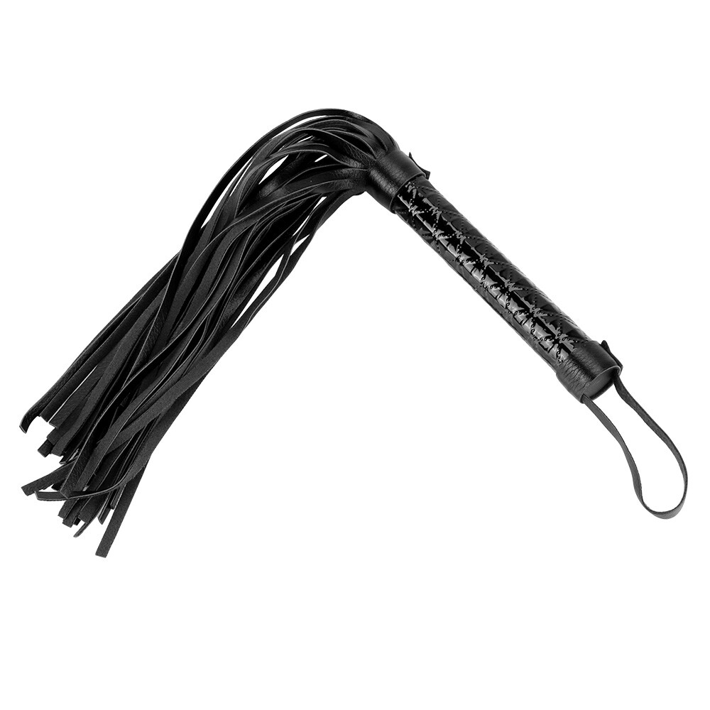 PU Leather Horse Riding Whip Handle Spanking Flogger Crops For Couples Roleplay