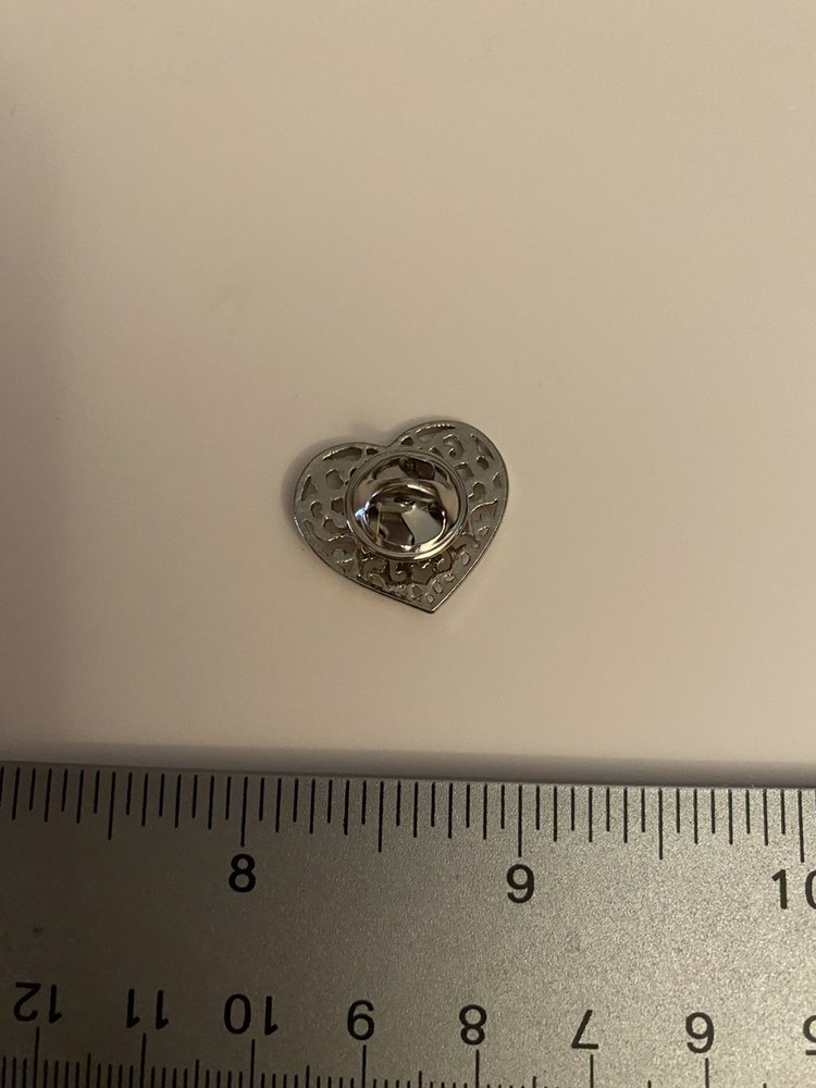 Religious Cross Heart Lapel Pin P125