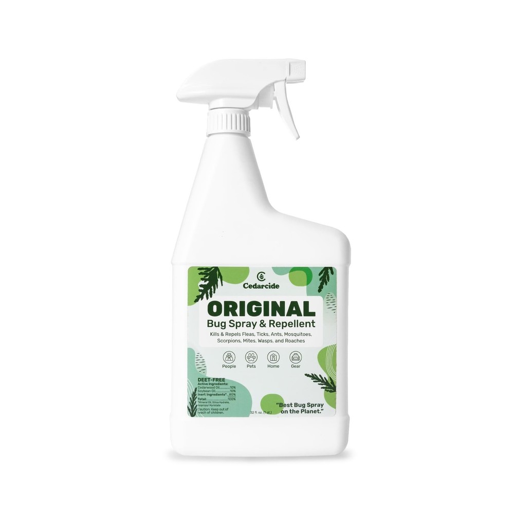 Cedarcide Original Bug Spray | Repel & Kill Fleas, Ticks, Mosquitoes, Mites, ...