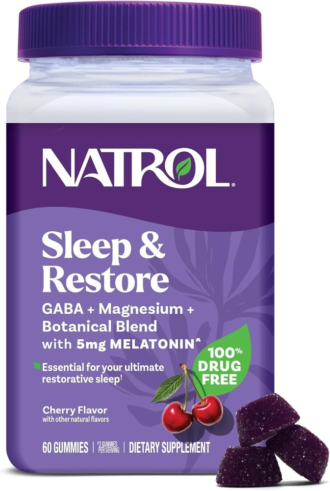 Sleep + Restore Magnesium Glycinate Blend Gummies with Melatonin