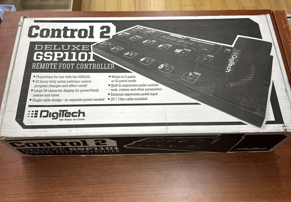 Digitech Control 2 Deluxe GSP1101 Remote Foot Controller - New Open Box