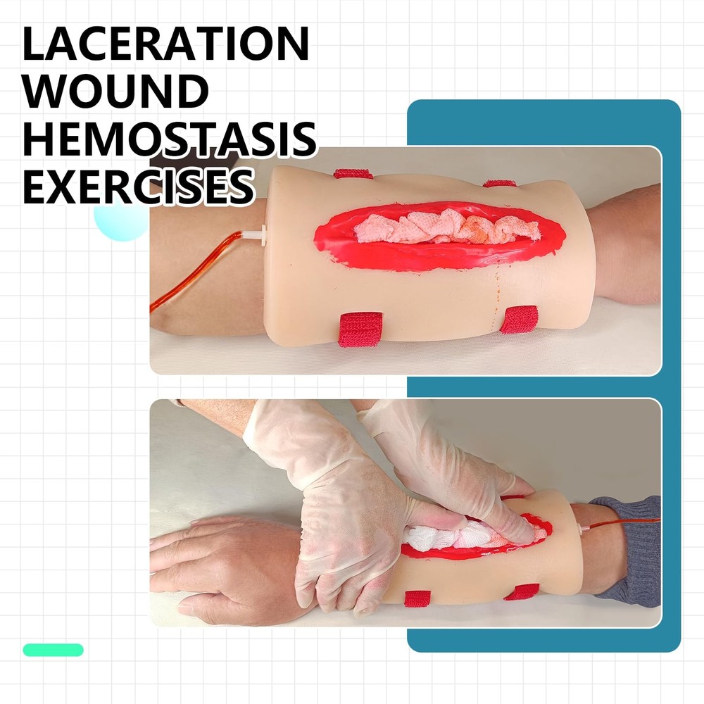 2Pcs Wound Packing Task Trainer, Bleed Control Tourniquet Trainer, Basic Woun...
