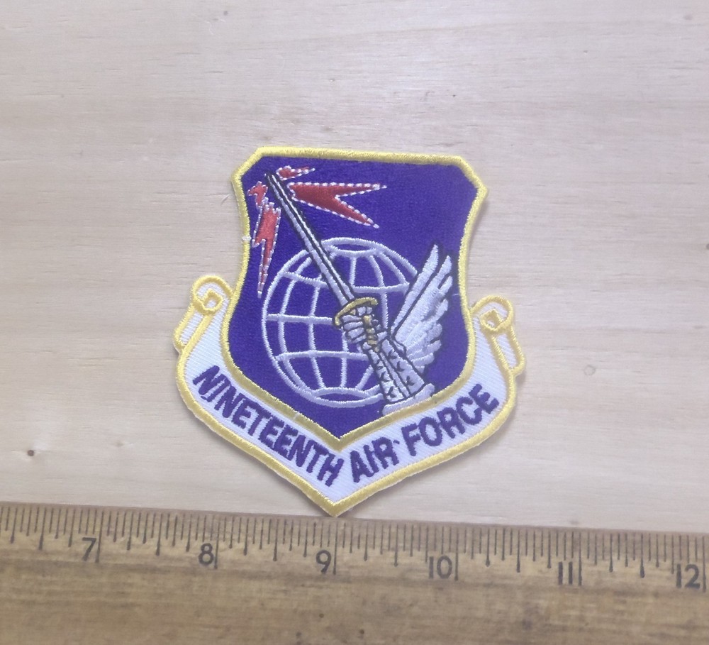 US Air Force - 19th Air Force Embroidered Patch