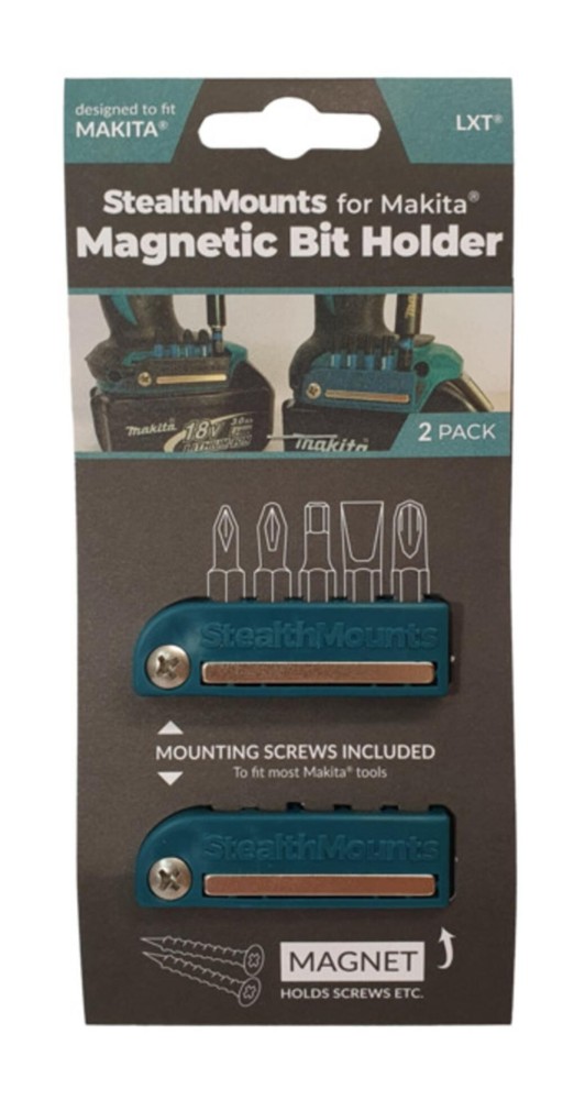 Stealthmounts Blue Bit Holder For Makita 2Pk
