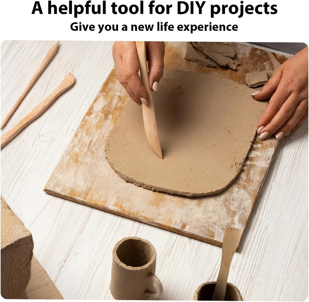 Clay Sculpting Tools Kit 32pcs Pottery Carving Modeling Set Beginner