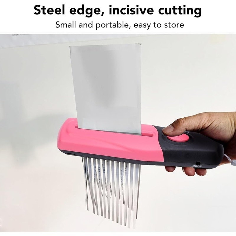 Mini Electric Paper Shredder Compact USB Automatic Start Stop Office Home Use