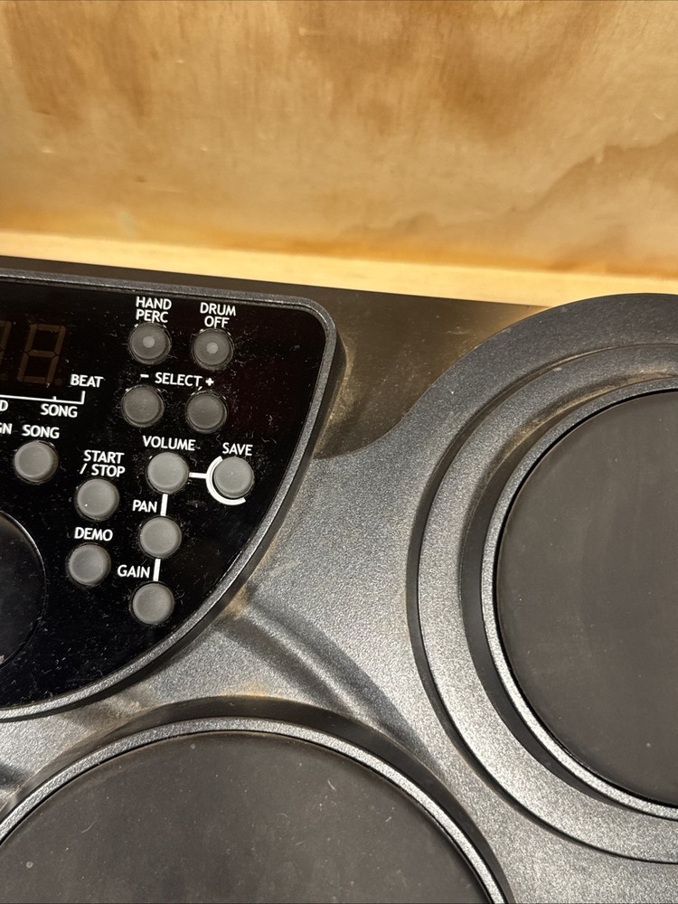 Medeli DD308 Digital 7 Pad Tabletop Drum Set Tested No Power Cord