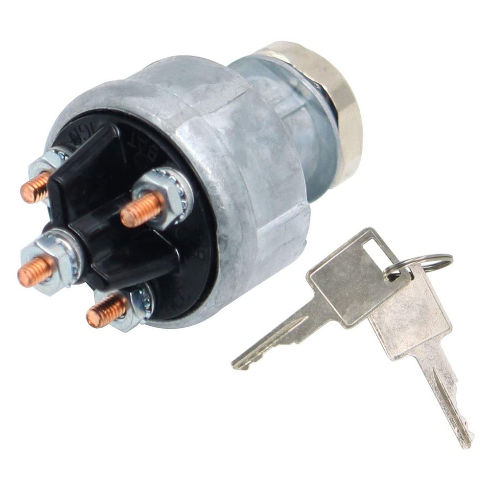 Rotary Key Start Ignition Switch for Pollak 31-527 4 Position Glow Plug Position