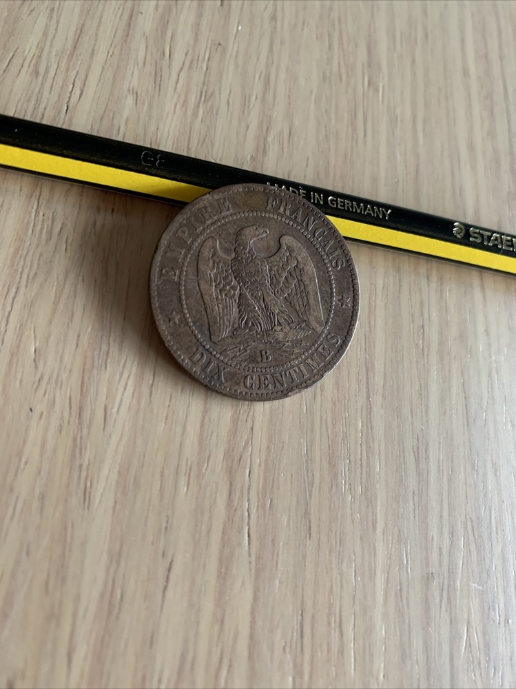 Napoleon III 1855 10 Centimes Coin