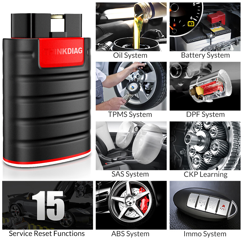 2024 THINKDIAG Bidirectional OBD2 Scanner Car Diagnostic Tool Full Software Free