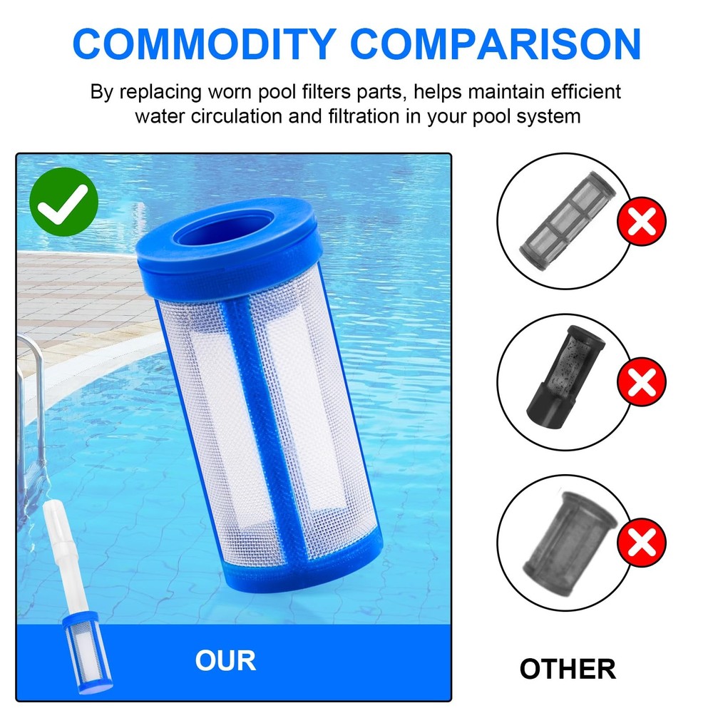 2 Pcs Pool Filter for Sta Rite WC8-126Z Air Bleed Replacement Kit blue