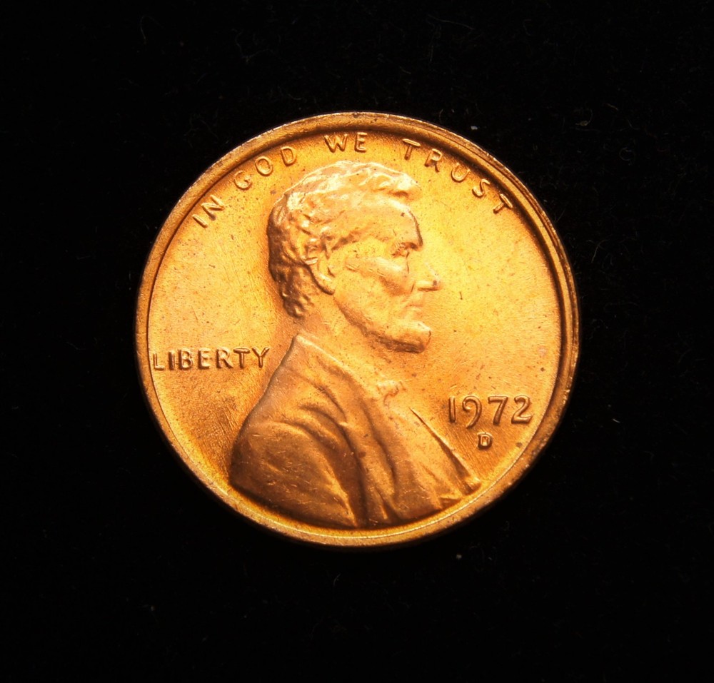 1972-D Lincoln Memorial Cent Gem BU