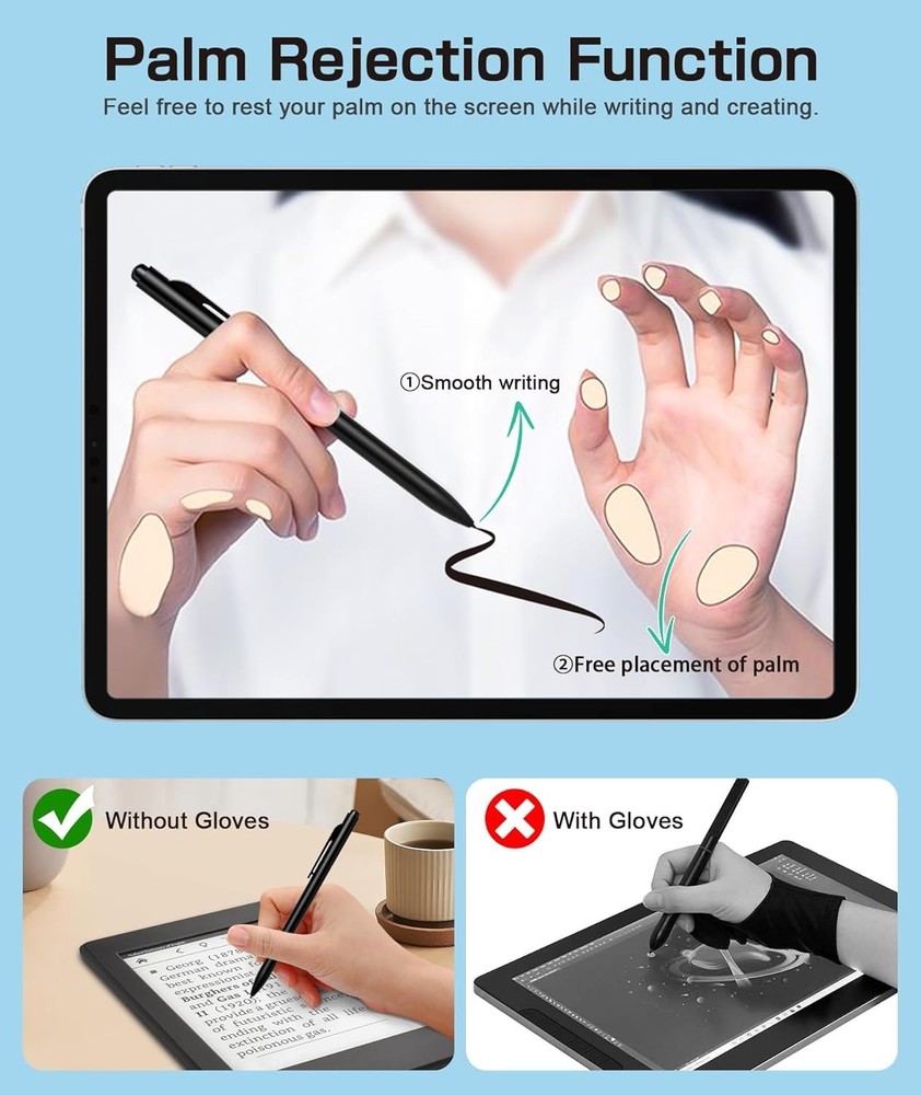 Digital Stylus with Palm Rejection for Remarkable 2 - Precision Writing & 5 Tips