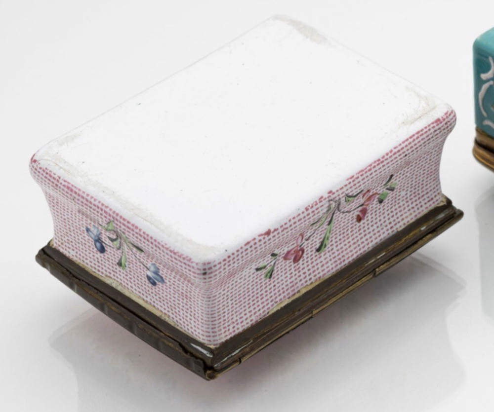 18th Century Copper Enameled Snuff Box