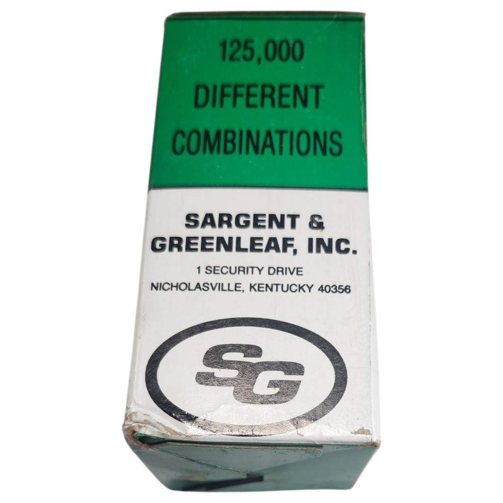 Sargent & Greenleaf 8077AD High Security Combination Changing Key Padlock New