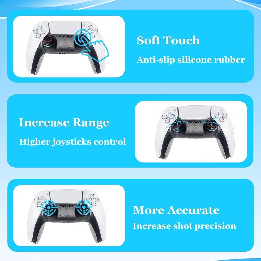 28pcs Thumb Grips Joystick,Controller Accessories,Full Multicolor