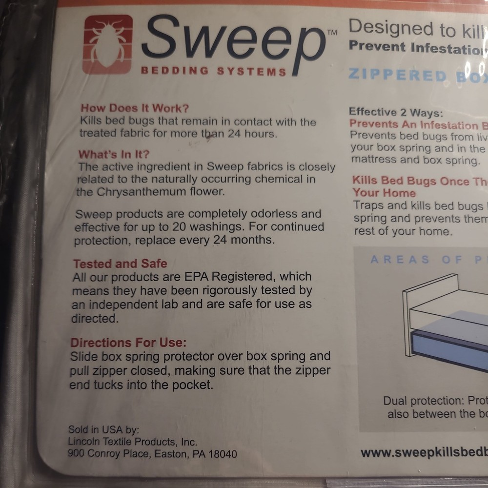 Twin XL Box Spring Encasement Bed Bug Zippered Protector