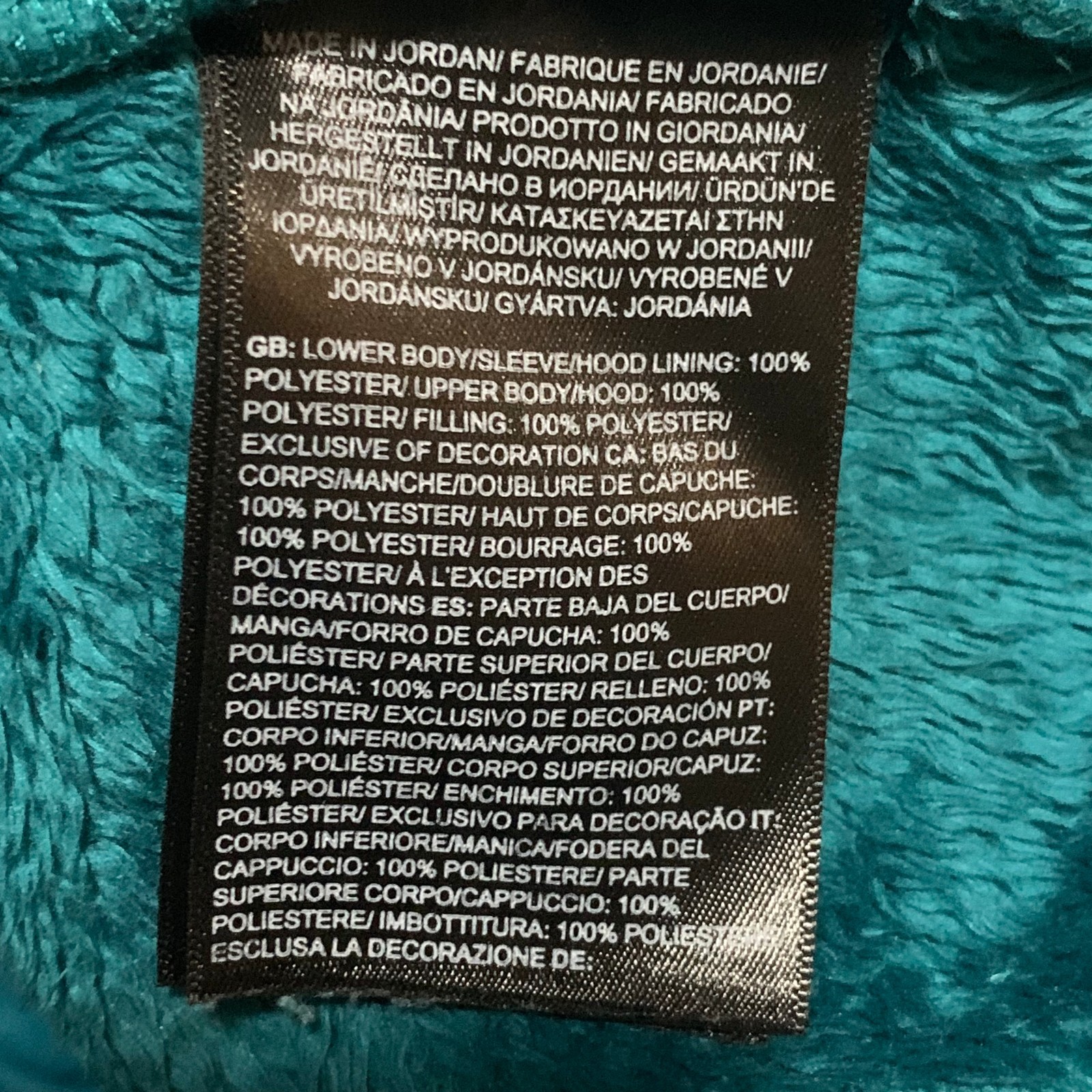 The North Face Hoodie Jacket Girls M 10 Teal Green Sherpa Fleece Full-Zip Mashup