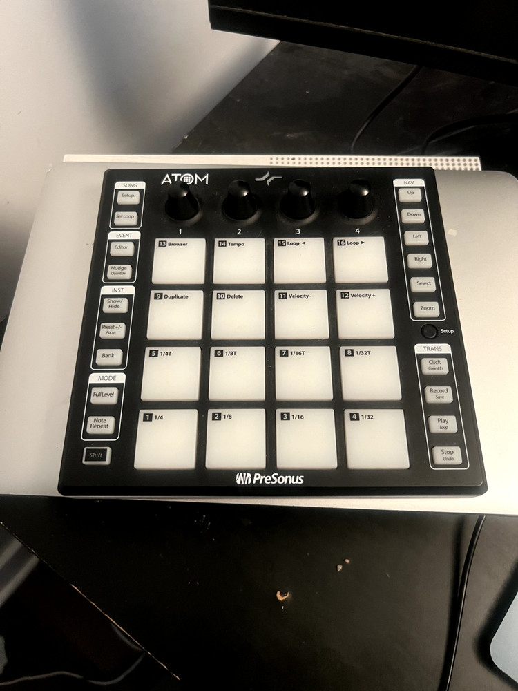PreSonus ATOM Pad Controller USB MIDI Drum Pad for Studio/Beat Making - Used