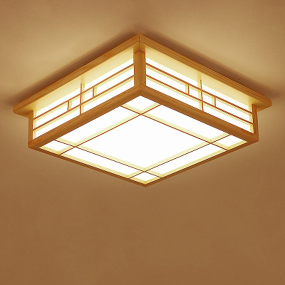 Japanese Style LED Ceiling Mount Lamp Ceiling Light Downlight Square CeilingLamp