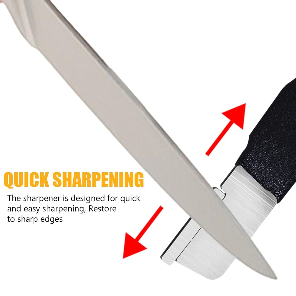 2Pcs Garden Tool Sharpener Quick Gardening Scissors Sharpener for Lawn Mower ...