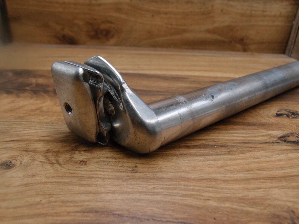 MTB silver plain seatpost 30.2 mm